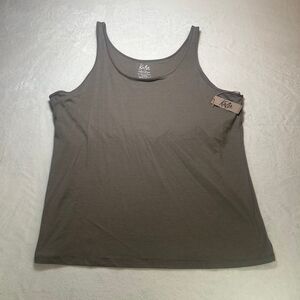 NWT Kalon Women's Gray Stretch Tank Top XXXL 3X